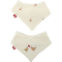 Lot de 2 bavoirs bandanas - DOMIVA - Maternity Love - Coton doux et ab