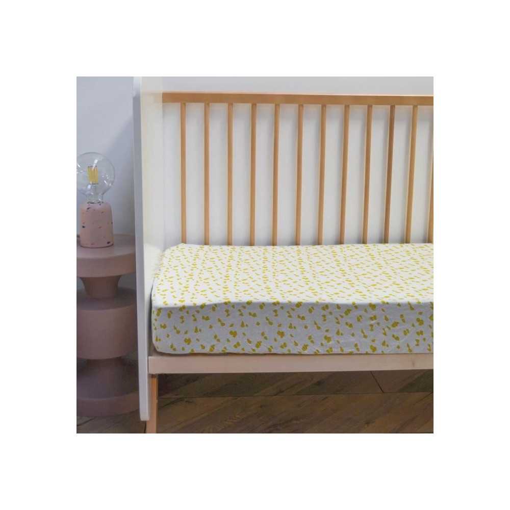 Drap housse jersey - DOMIVA - Savane - 60 x 120 cm - Coton extensible Drap housse jersey - DOMIVA - Savane - 60 x 120 cm - Coton extensible