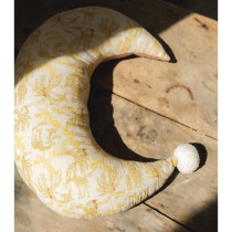 Coussin lune - DOMIVA - Honey Moon - 2 faces différentes