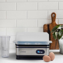 Cuiseur a oeufs - LIVOO - DOC290 - 400W - 6 oeufs - Acier inoxydable -