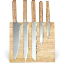 Set de 5 couteaux - LIVOO - MEC136 - 20 a 32,5 cm - Lame acier inoxyda