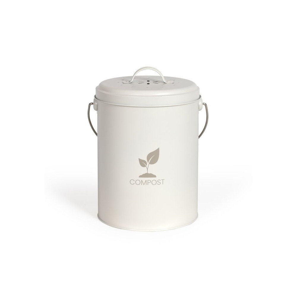Livoo Seau a compost de cuisine creme 6l - MES154C Livoo Seau a compost de cuisine creme 6l - MES154C