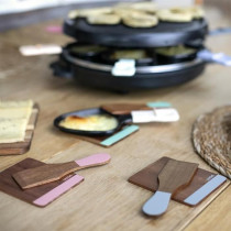 Livoo Set 8 spatules + 8 planchettes bois - MEN427