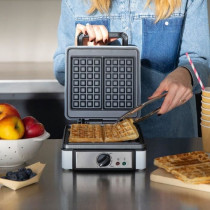Gaufrier avec thermostat ajustable - LIVOO - DOP206 - 1200W - 2 gaufre