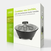 Barbecue électrique de table - LIVOO - DOC267 - 1250W - Ø30 cm - Bac