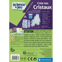 Clementoni- Crée tes cristaux - Des 8 ans