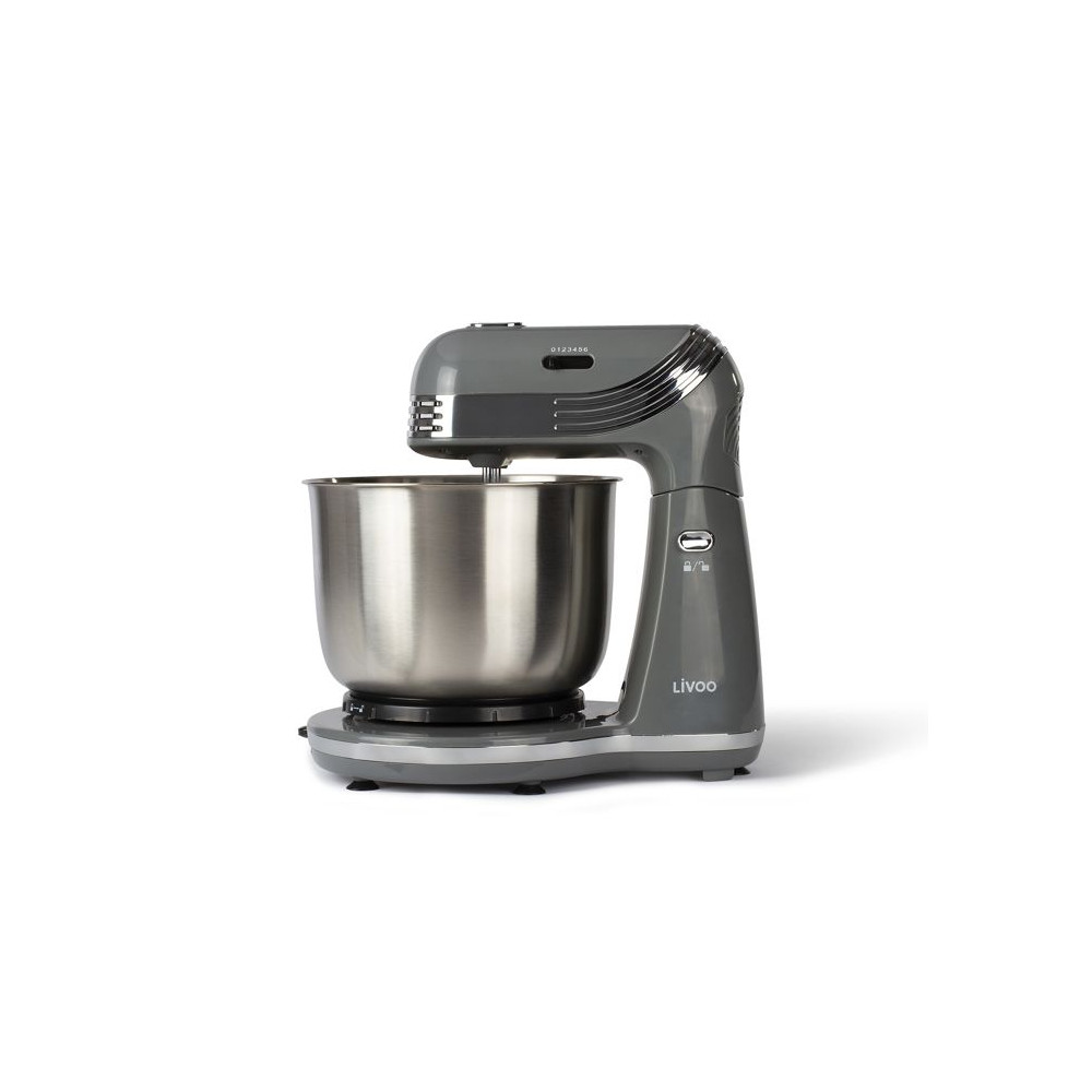 LIVOO DOP137G - Robot pâtissier multifonction - Bol acier inoxydable LIVOO DOP137G - Robot pâtissier multifonction - Bol acier inoxydable