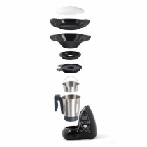 LIVOO DOP142N Robot culinaire chauffant - Noir et métal