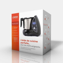 LIVOO DOP142N Robot culinaire chauffant - Noir et métal