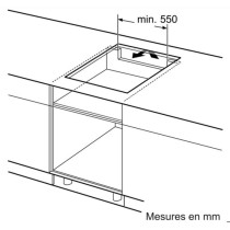 Table de cuisson a induction - BOSCH Série 2 - 3 foyers - 52,2 x 59,2