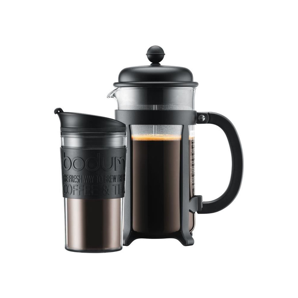 Cafetiere a piston - BODUM - JAVA SET - 8 tasses 1.0 l + mug isotherme Cafetiere a piston - BODUM - JAVA SET - 8 tasses 1.0 l + mug isotherme