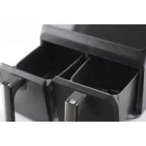 Friteuse Sans Huile Double - JOCCA - 2097 - 4L + 4L - 38,5x39,5x31,5 c