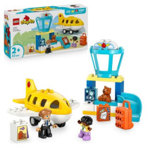 LEGO DUPLO Ma Ville 10443 Premiere Fois A l'Aéroport - Jouet De Const