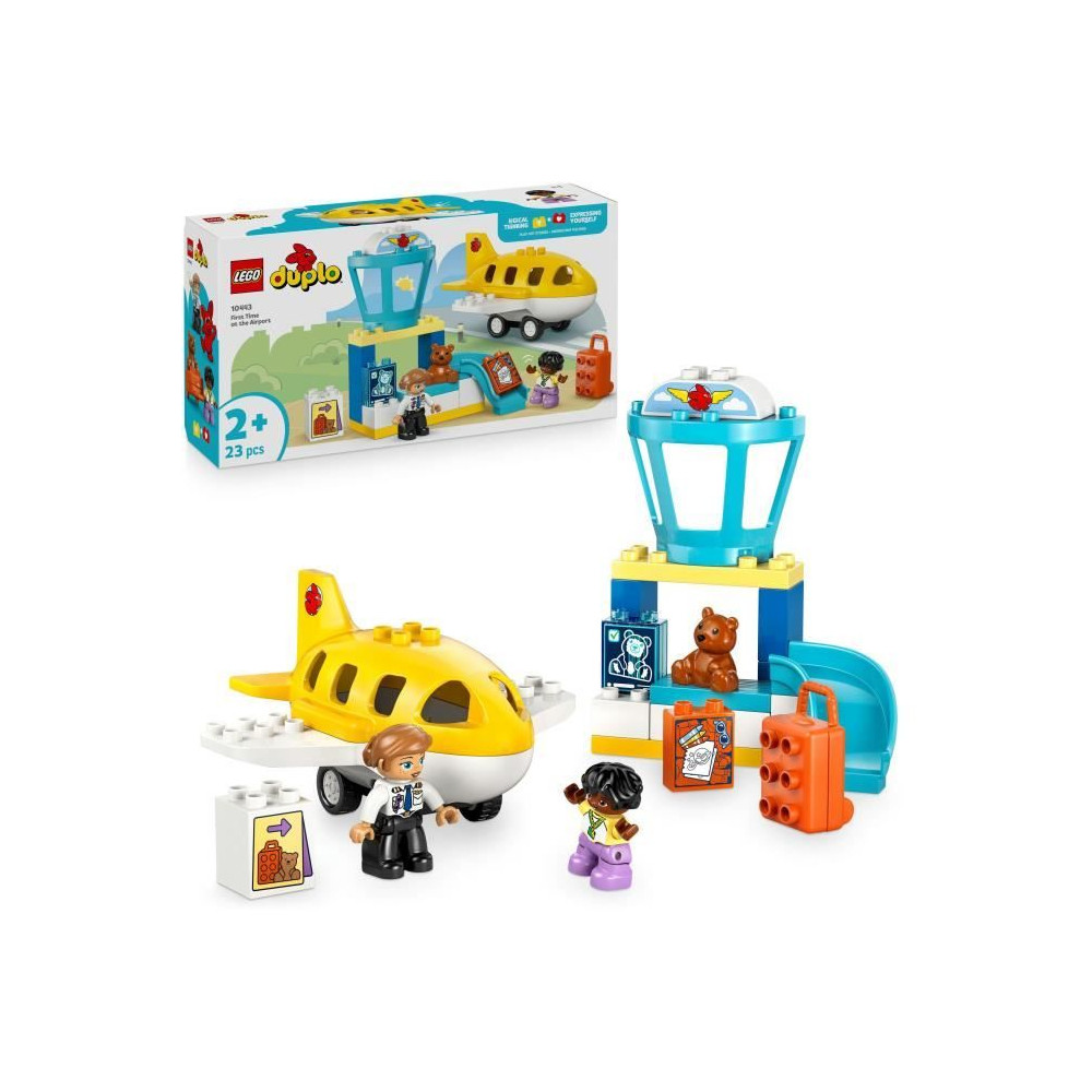 LEGO DUPLO Ma Ville 10443 Premiere Fois A l'Aéroport - Jouet De Const