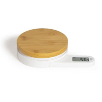 Balance de cuisine dynamo - LIVOO - DOM466 - Plateau bambou - Sans pil