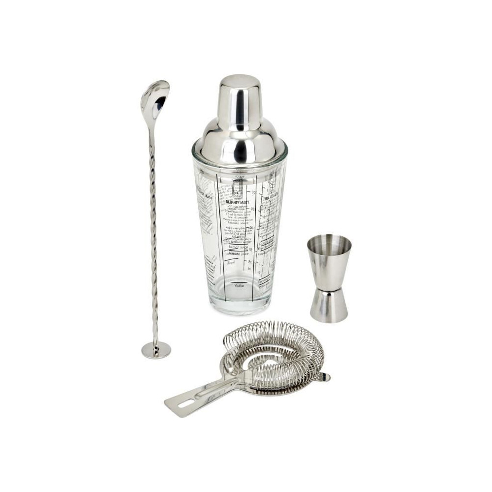 Set a cocktails - LIVOO - GS156 - 400 ml - Acier inoxydable - 1 shaker Set a cocktails - LIVOO - GS156 - 400 ml - Acier inoxydable - 1 shaker