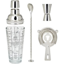 Set a cocktails - LIVOO - GS156 - 400 ml - Acier inoxydable - 1 shaker