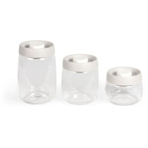 Set de 3 bocaux sous vide - LIVOO - MEN401 - 400 ml, 800 ml, et 1,2 L