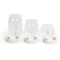 Set de 3 bocaux sous vide - LIVOO - MEN401 - 400 ml, 800 ml, et 1,2 L