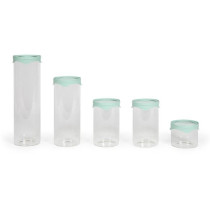 Set de 5 bocaux de conservation - LIVOO - MEN399 - 450 ml - Verre boro