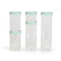 Set de 5 bocaux de conservation - LIVOO - MEN399 - 450 ml - Verre boro