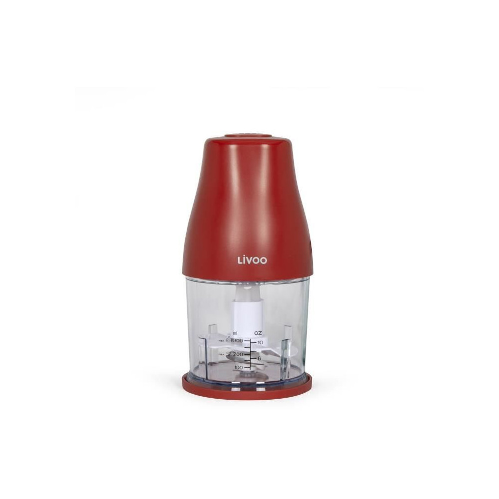Hachoir - LIVOO - DOP244R - 400W - 1 vitesse et turbo - Bol gradué 30 Hachoir - LIVOO - DOP244R - 400W - 1 vitesse et turbo - Bol gradué 30
