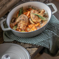 Cocotte ovale - Livoo - MEP129G - Gris