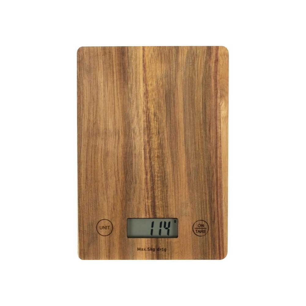 Balance de cuisine électronique - LIVOO - DOM492 - Plateau acacia - M Balance de cuisine électronique - LIVOO - DOM492 - Plateau acacia - M