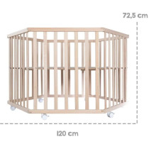 Parc bébé hegaxonal - ROBA - LIEBHABEAR - Réglable en hauteur - Fon