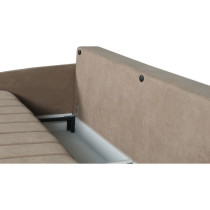 Canapé convertible 3 places - BETTA - Tissu beige - Couchage 145 x 19