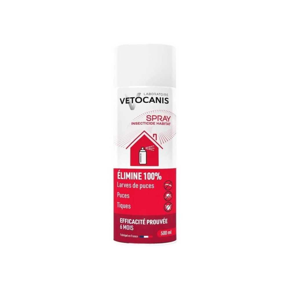 Spray anti-parasitaires - VETOCANIS - Anti-Puces, Anti-Tiques pour Hab