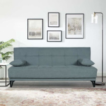 Banquette convertible 3 places - LIMRA - Tissu menthe- 2 coussins - Co