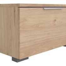 Meuble TV - MATCH - Beige effet bois mat - 2 tiroirs, une niche - 172,