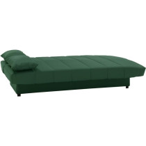 Banquette clic clac 3 places - Tissu 100% coton Vert - Style Contempor
