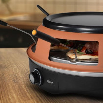 Four a pizza - LIVOO - DOC304 - 1200W - 6 personnes - Ø10 cm - Antiad
