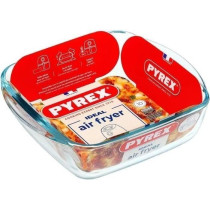 Plat air fryer - PYREX - 1450141 - Carré - En verre borosilicate - 20