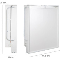 Table a langer murale rabattable - ROBA - Matelas imperméable inclus