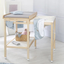 Table a langer avec baignoire coulissante - ROBA - Inclus matelas dep