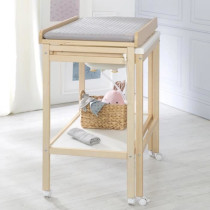 Table a langer avec baignoire coulissante - ROBA - Inclus matelas dep