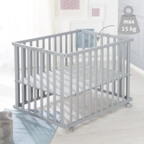 Parc bébé pliable - ROBA - LITTLE STARS - 75 x 100 cm - Hauteur rég