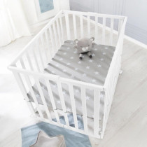 Parc bébé pliable - ROBA - LITTLE STARS - 75 x 100 cm - Réglable en
