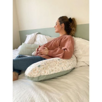 Coussin de maternité - TINEO - Vert sauge - Lapins