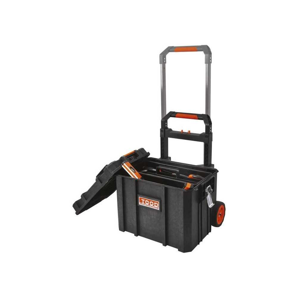 Mallette/bac a outils - TOOD - Étanche - Roues et poignée - 56x37x41 Mallette/bac a outils - TOOD - Étanche - Roues et poignée - 56x37x41