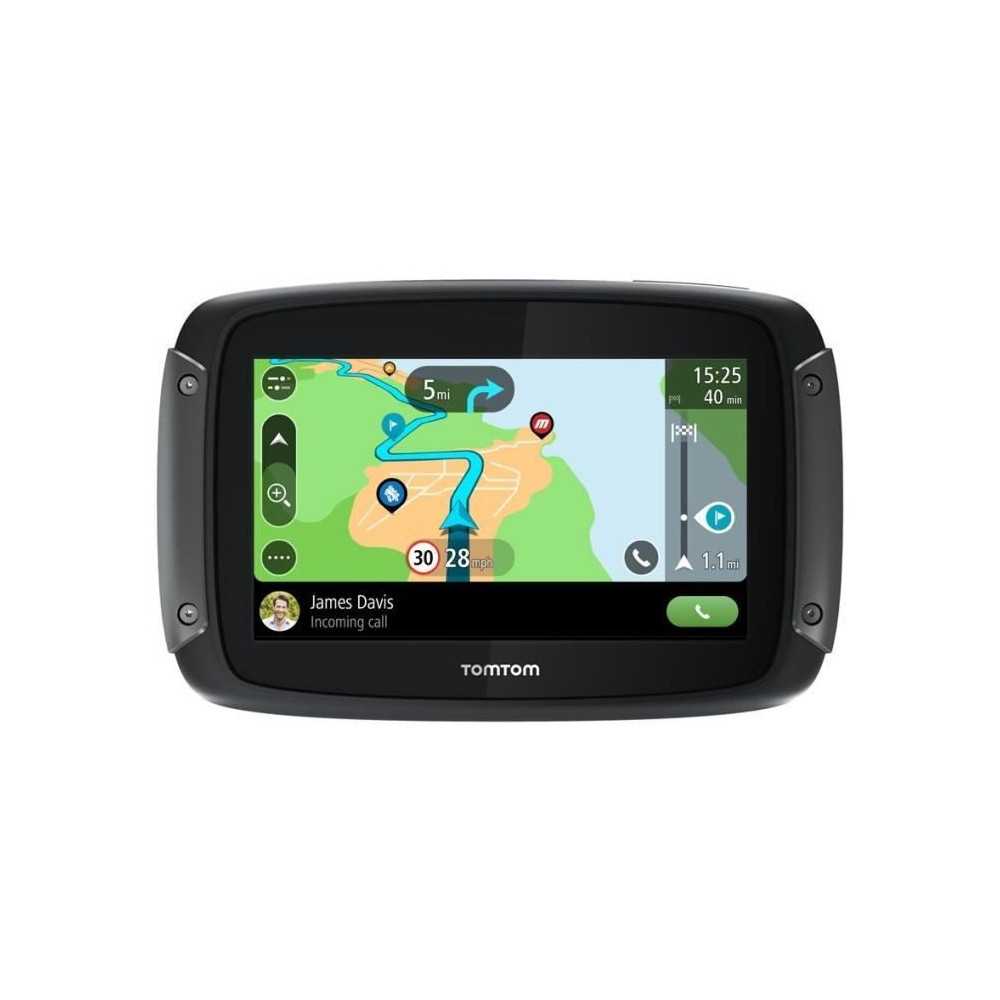 TomTom GPS Moto RIDER 550 Premium Pack - 4, 3 pouces, Carte Monde, Tom