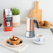Cafetiere italienne - BIALETTI - NEW VENUS - 6 tasses - 0,24 L - Cuivr