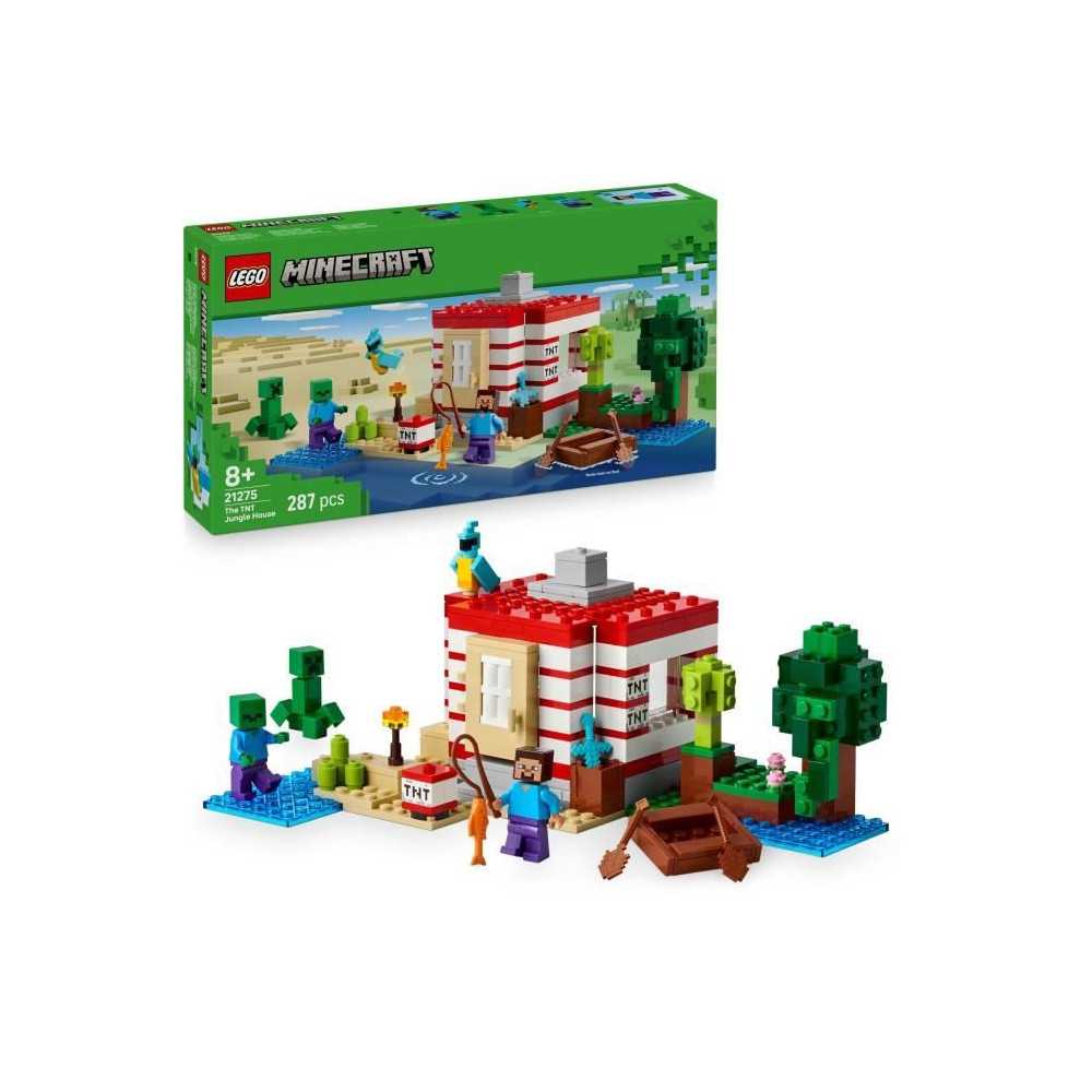 LEGO Minecraft 21275 La Maison En TNT De La Jungle - Jeu De Constructi