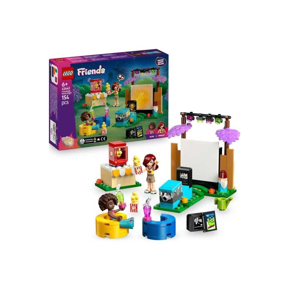 LEGO Friends 42642 Soirée Cinéma entre Amies - Jeu de Construction p LEGO Friends 42642 Soirée Cinéma entre Amies - Jeu de Construction p