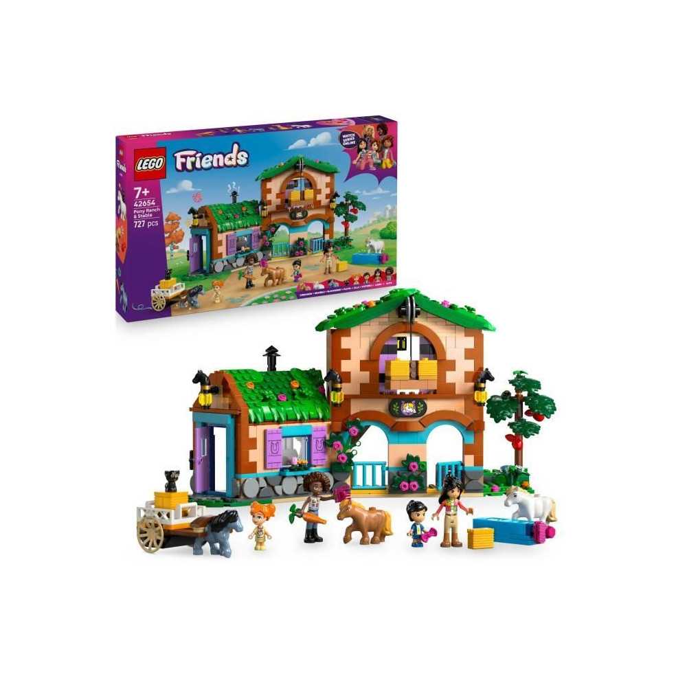 LEGO Friends 42654 Le Ranch et les Écuries des Poneys - Jeu de Constr