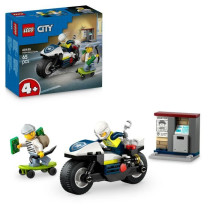 LEGO City 60455 La Course-Poursuite en Moto de Police - Jeu de constru