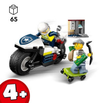 LEGO City 60455 La Course-Poursuite en Moto de Police - Jeu de constru
